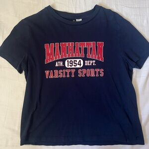 H&M Divided Navy Blue T-Shirt